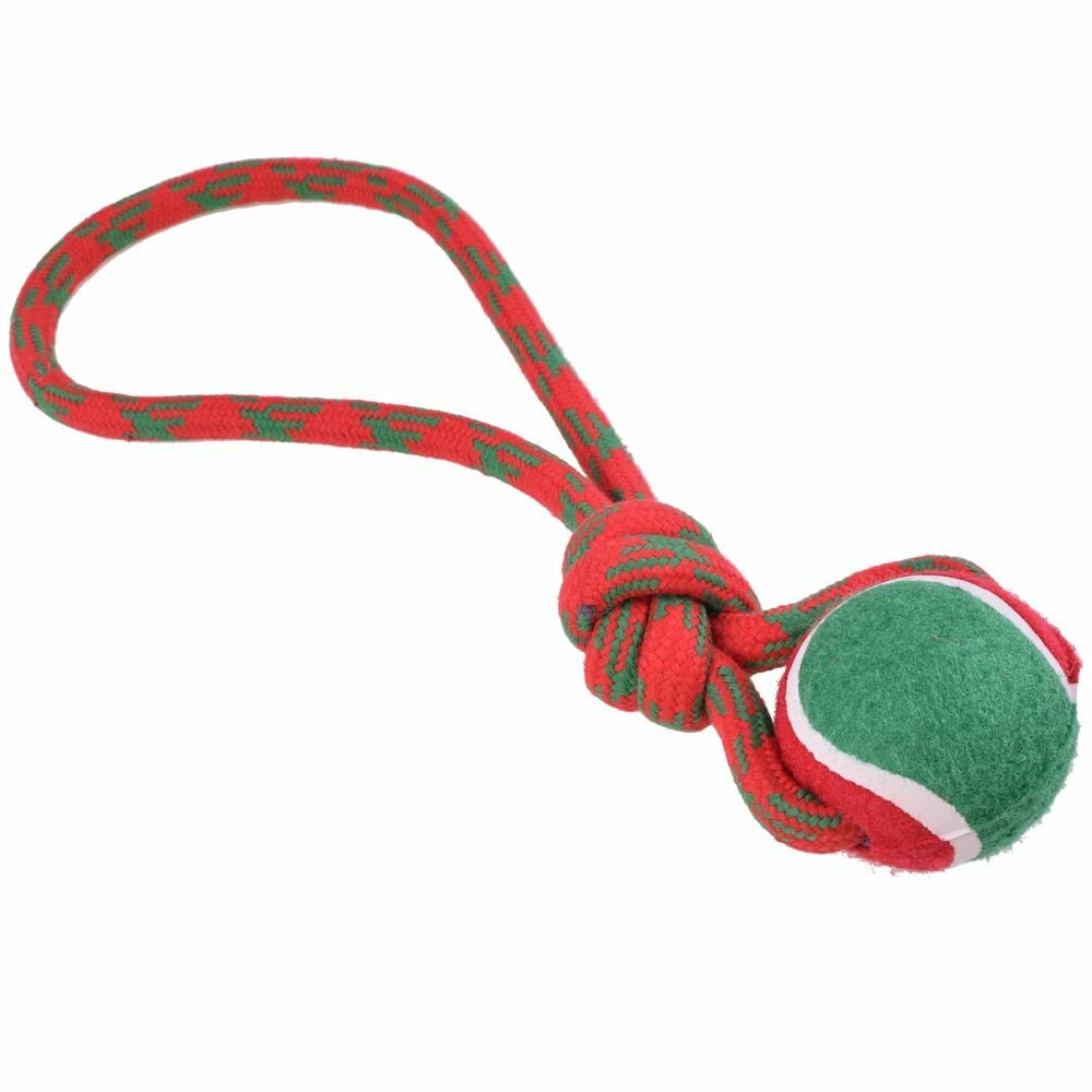 Pelota de tenis con cuerda para lanzar - Juguetes para perros GogiPet®