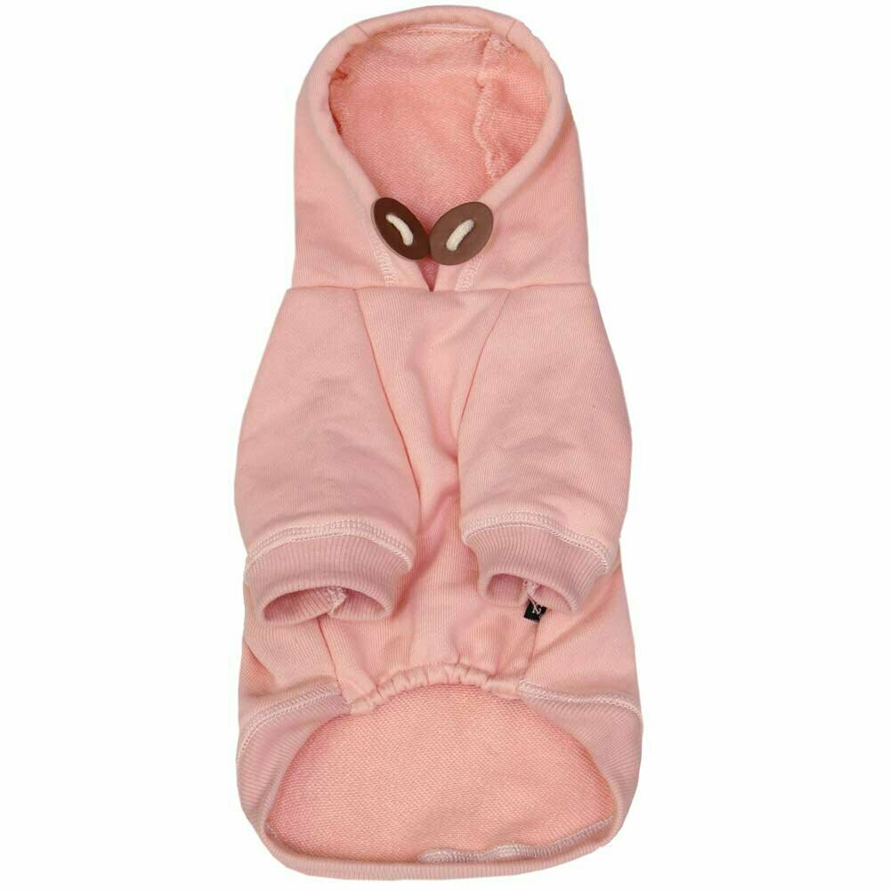 Sudadera rosa para perros Premium de GogiPet con capucha para invierno