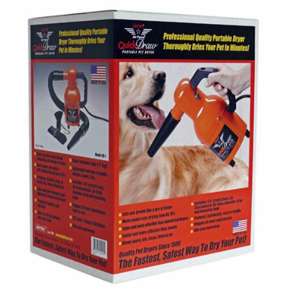 Secador profesional para perros especialmente creado para criadores, peluqueros caninos móviles y usuarios domésticos exigentes