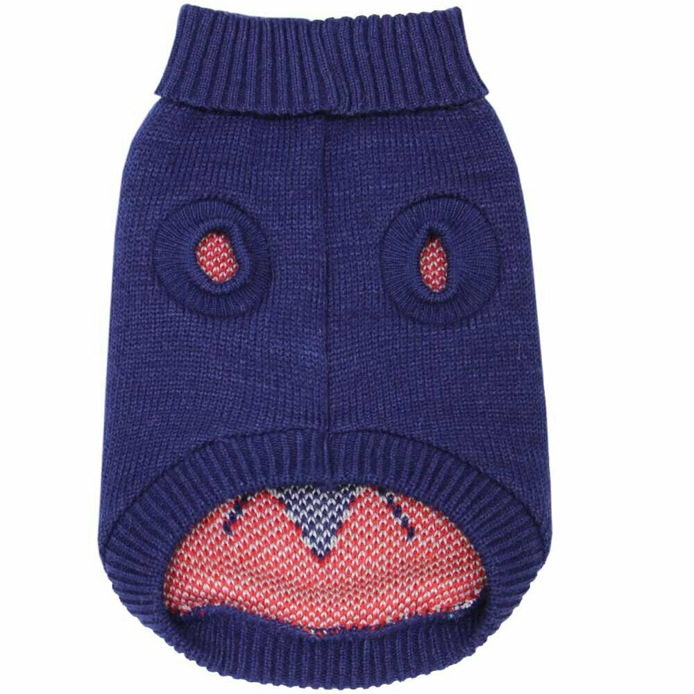 Suéter cálido de punto para perros "Rachel" de GogiPet, azul