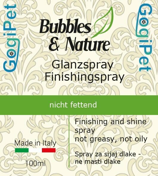 Spray abrillantador para perros y gatos Bubbles & Nature.