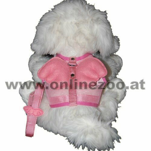Pechera blanda para perros - Arnés blando para perros con alas de ángel de GogiPet®, en color rosa