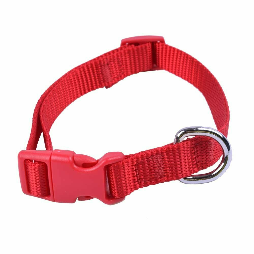 Collar para perros de nylon ajustable Super Premium de GogiPet®, rojo