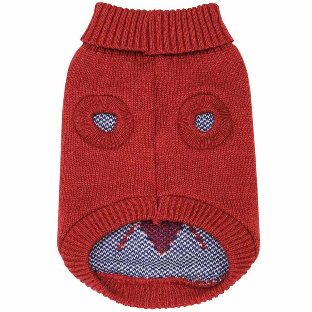 Suéter cálido de punto para perros "Rachel" de GogiPet, rojo