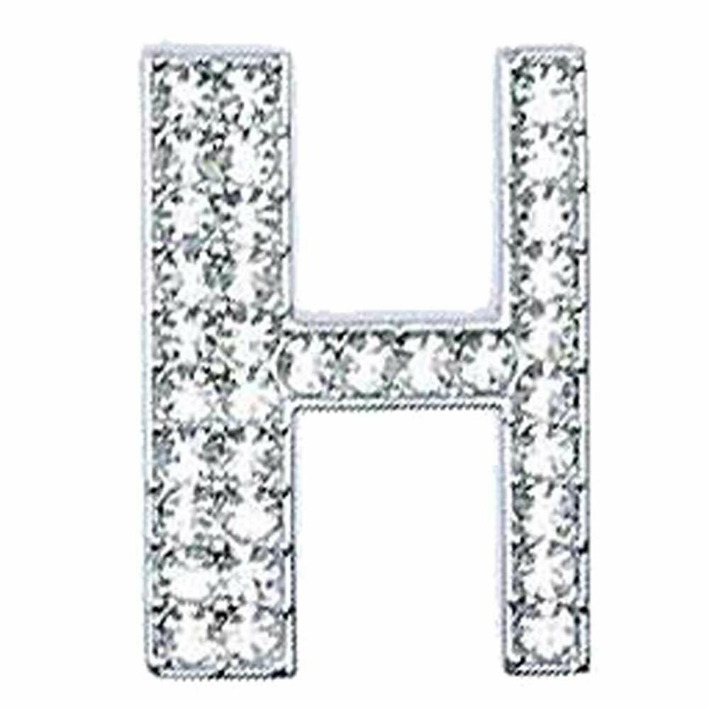 Letra H de 32 mm, con 34 piedras de strass - para crear collares personalizados