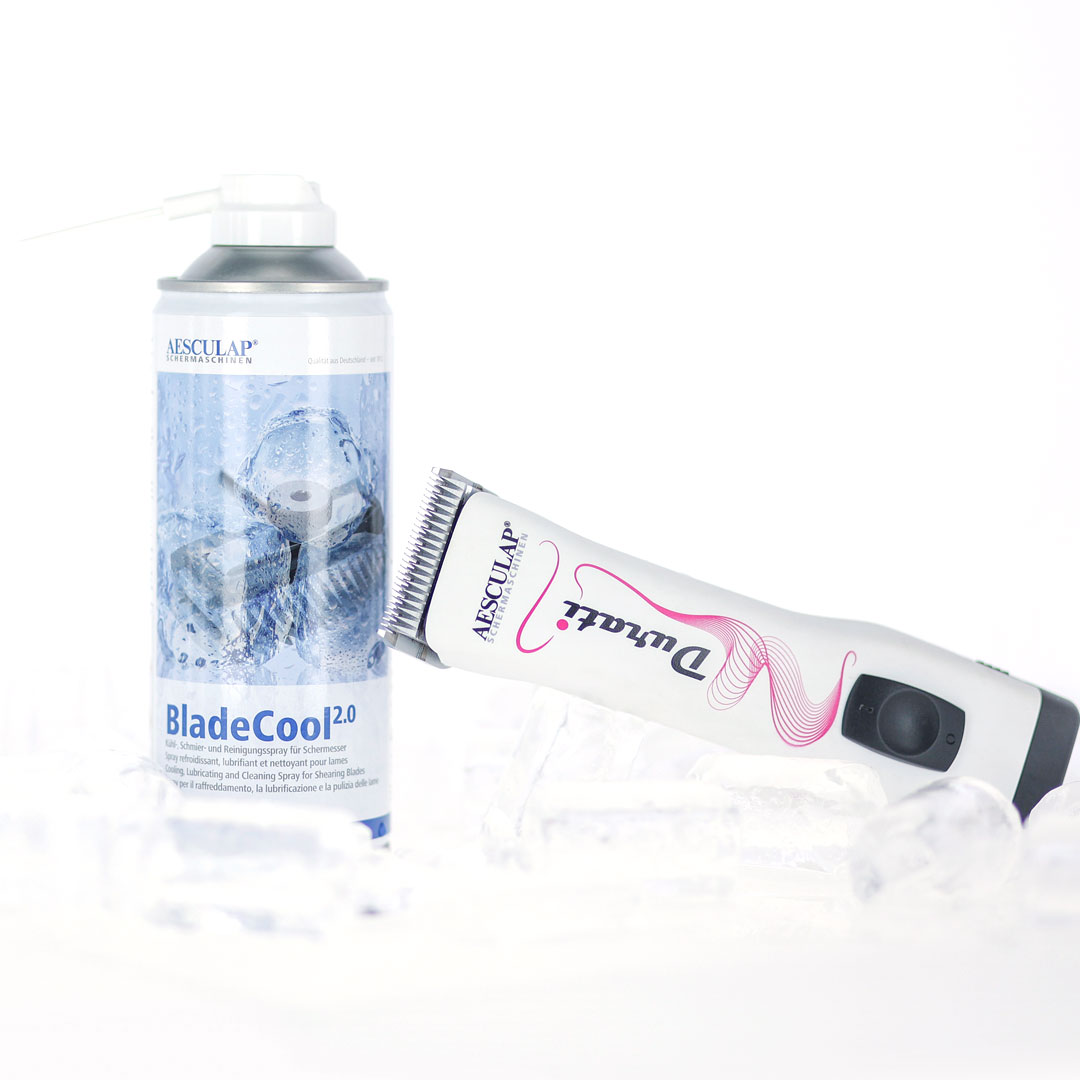 Aesculap® BladeCool 2.0 el spray refrigerante, aceite y limpiador para cortapelos y cuchillas de todas las marcas
