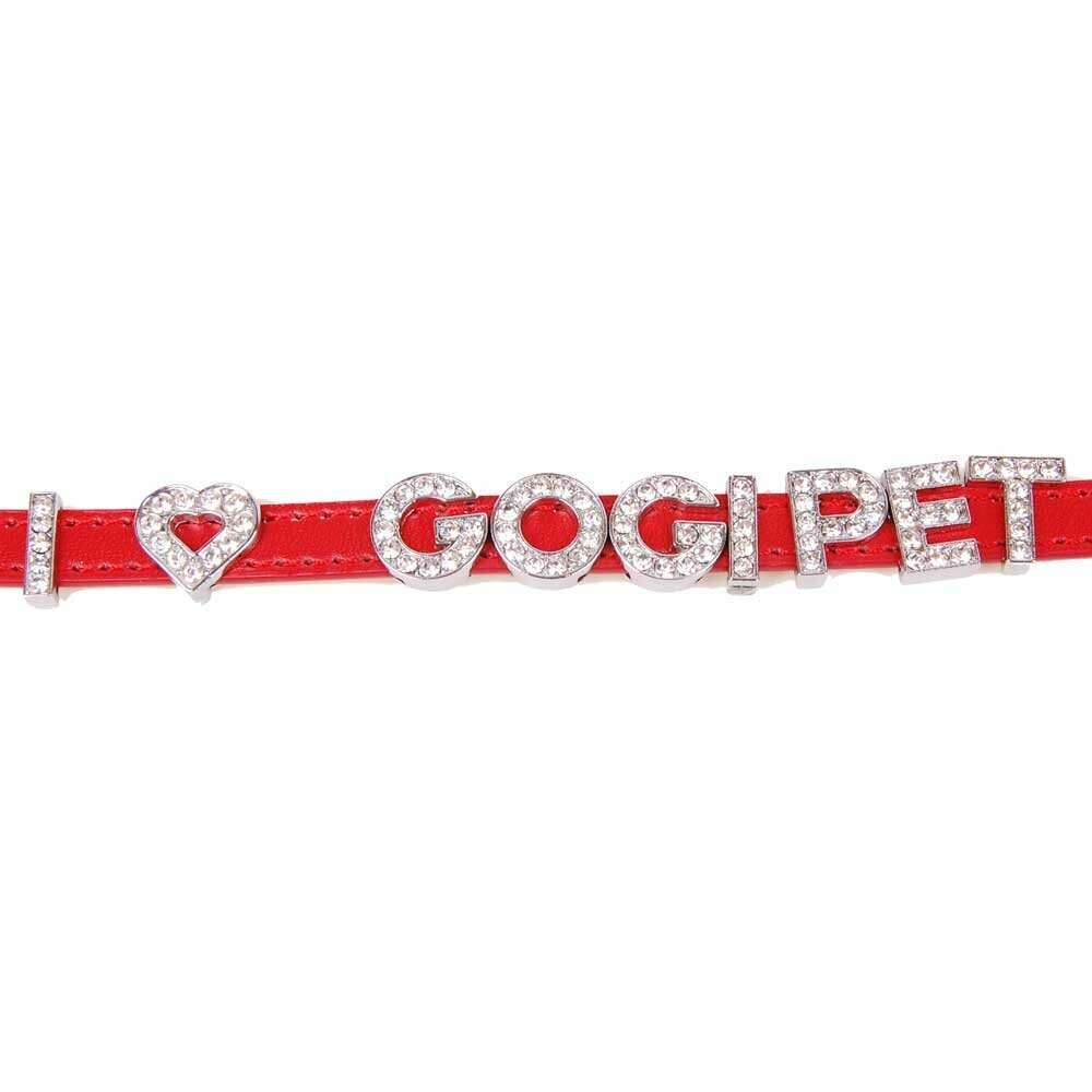 Collar de perro GogiPet para letras y motivos de strass