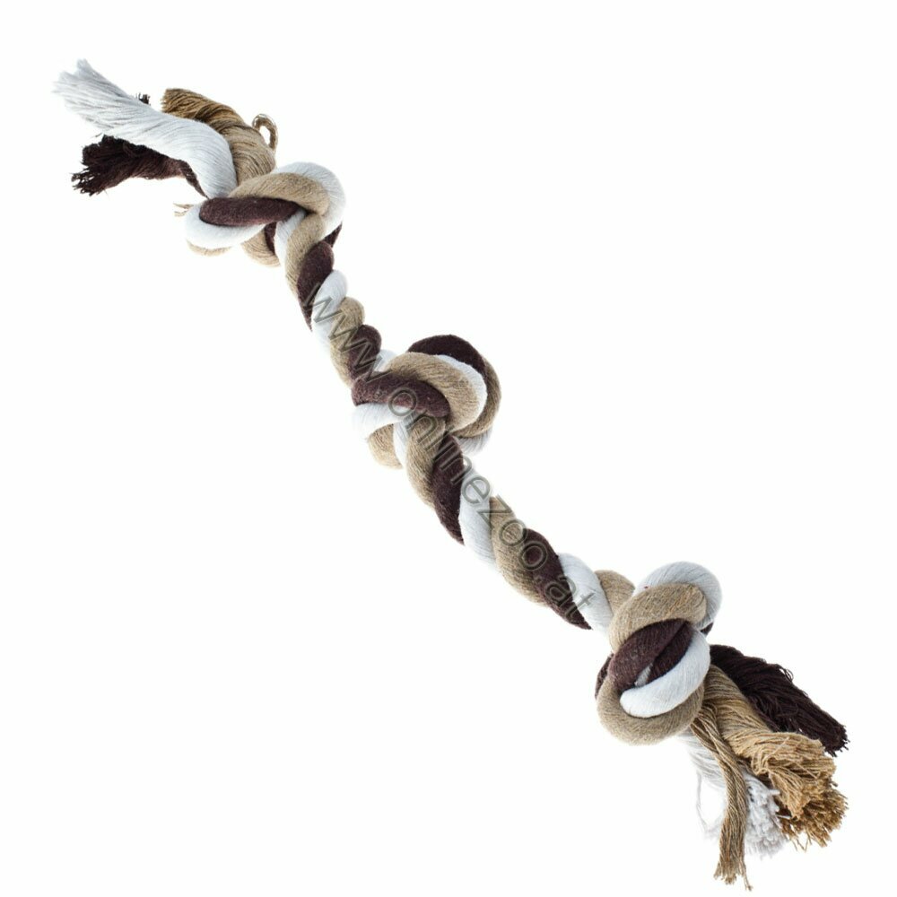 Cuerda de juego para perros de 38 cm. con 3 nudos.