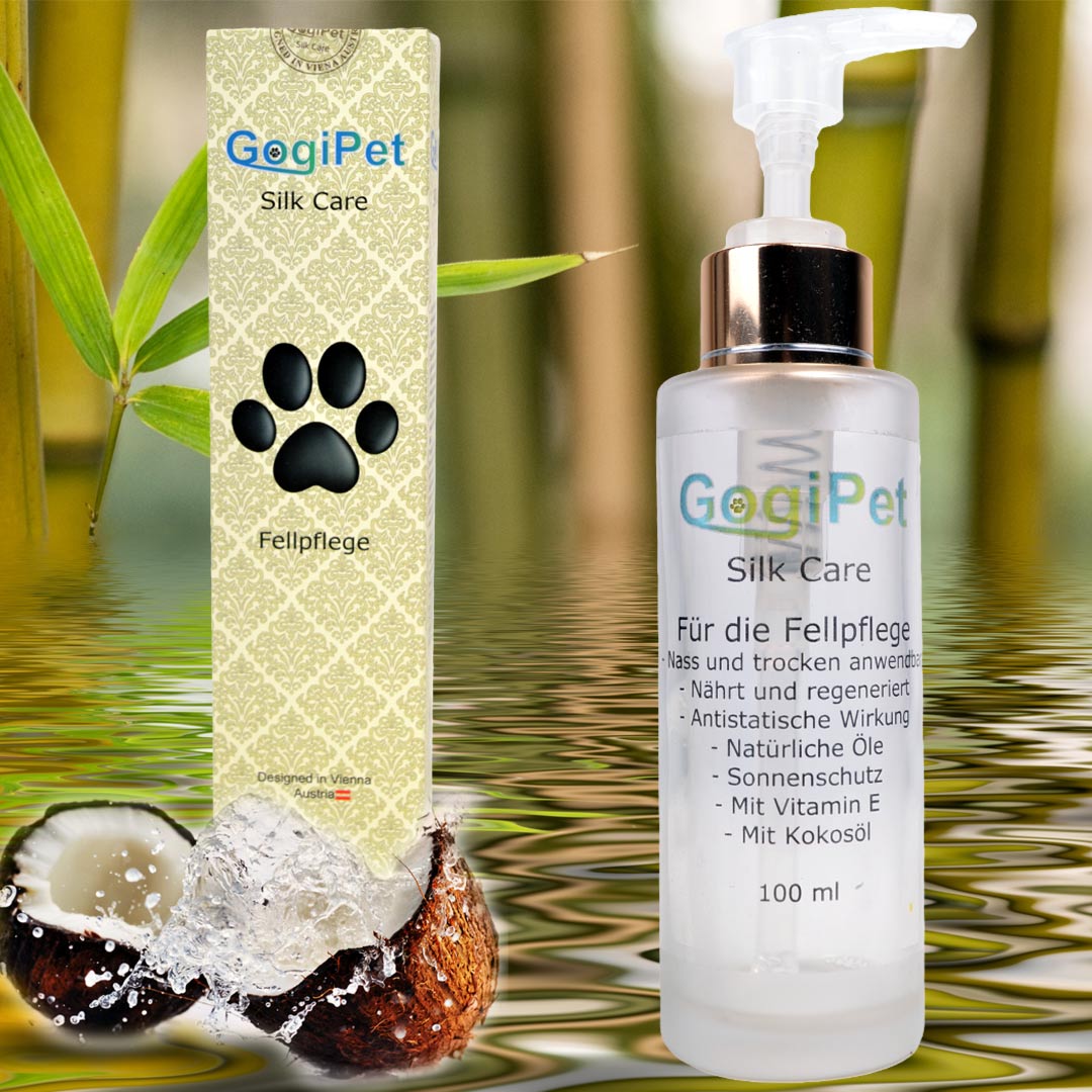 Silk Care lo último para el cuidado del pelaje y la piel del perro por GogiPet con aroma mágico - Silk Care de GogiPet SKC001