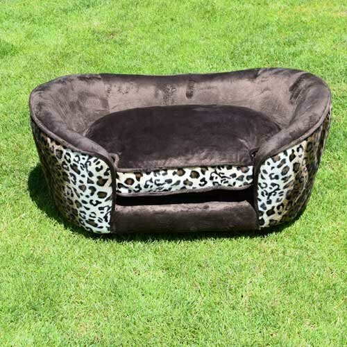 Sofá para perros de diseño encantador animal print leopardo de GogiPet ®.