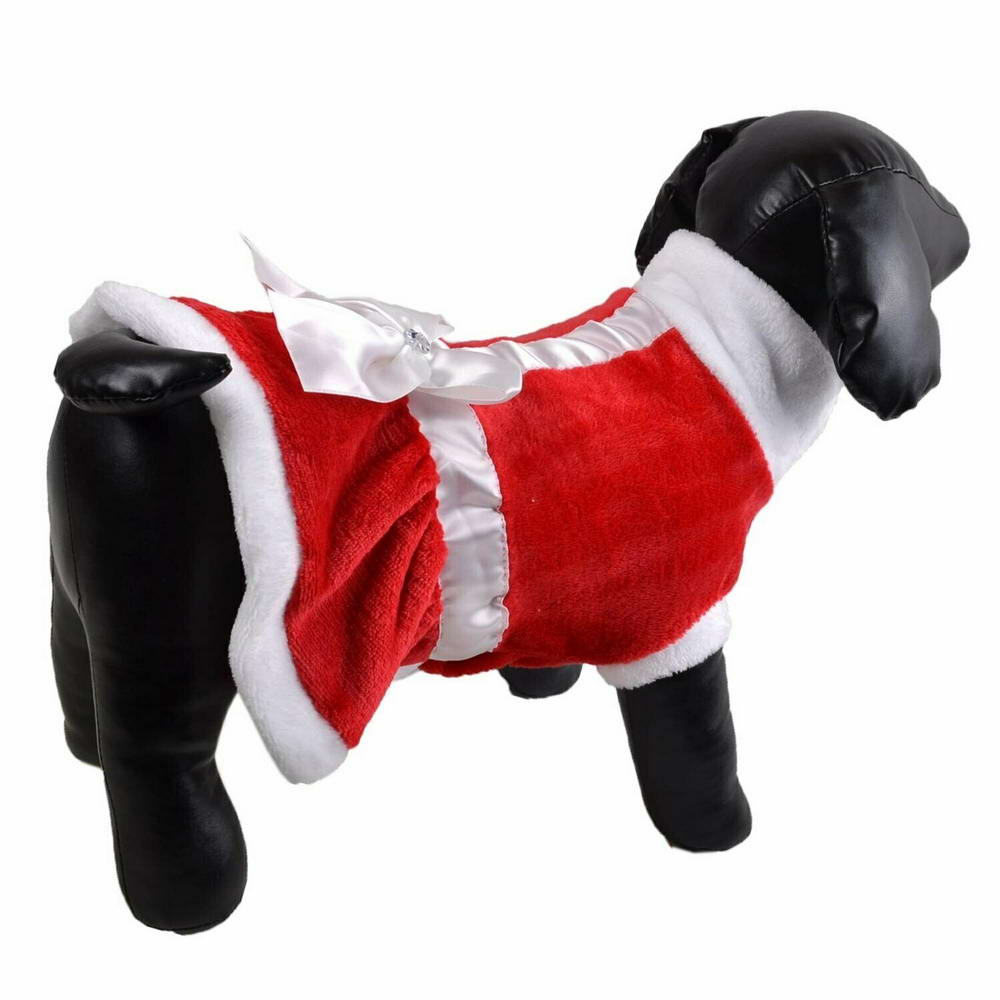 Vestido cálido de Santa Claus para perros de GogiPet, rojo