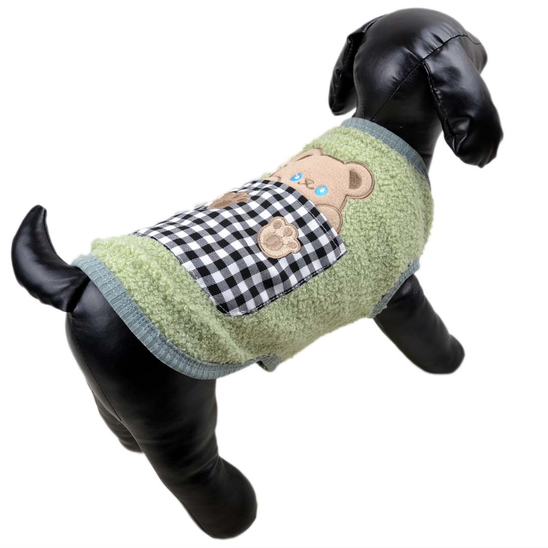 Suéter para perros de suave y esponjoso forro polar, Teddy Menta