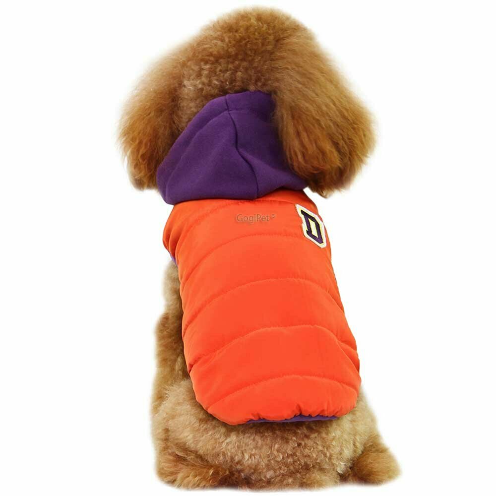 Chaleco naranja, moderno y cálido para perros de GogiPet