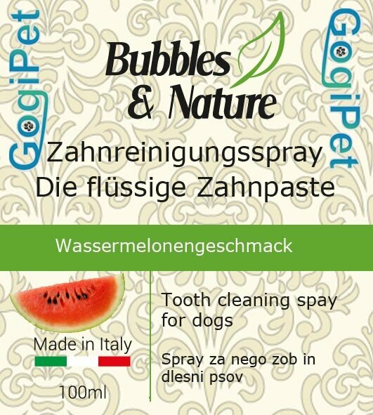 Spray dental para perros de Bubbles & Nature.