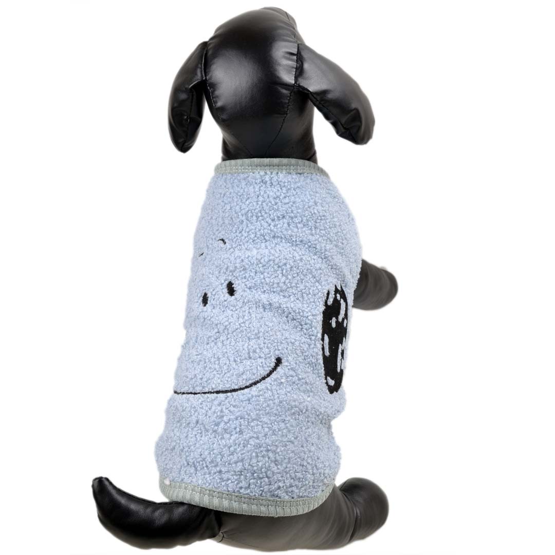 Suéter suave para perros en color celeste - Moda de invierno para perros