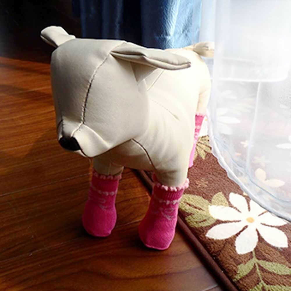 Calcetines antideslizantes para perros GogiPet, rosa