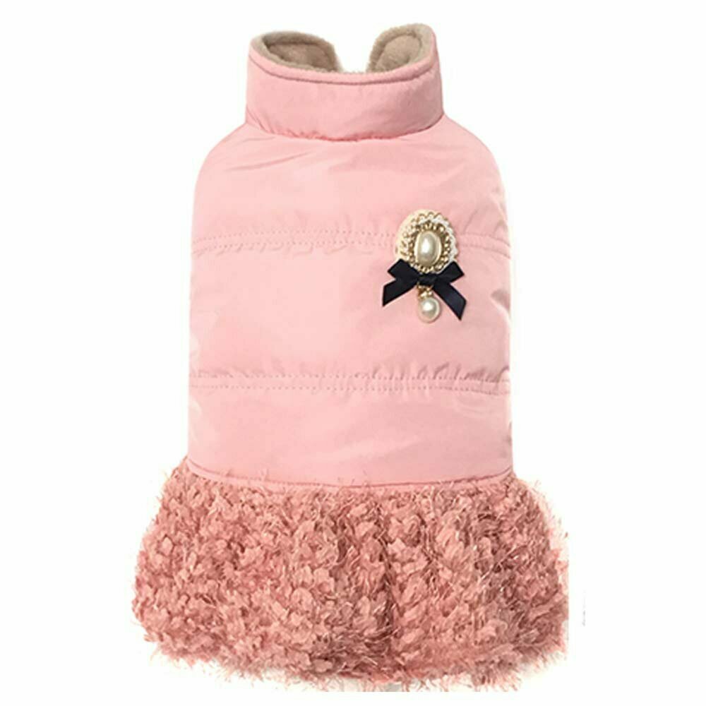 Vestido de invierno para perros "Princesa" de GogiPet, rosa