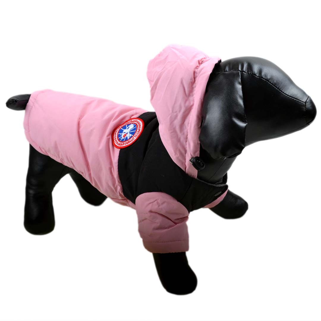 Chaqueta para perros de invierno con forro cálido - Rosa