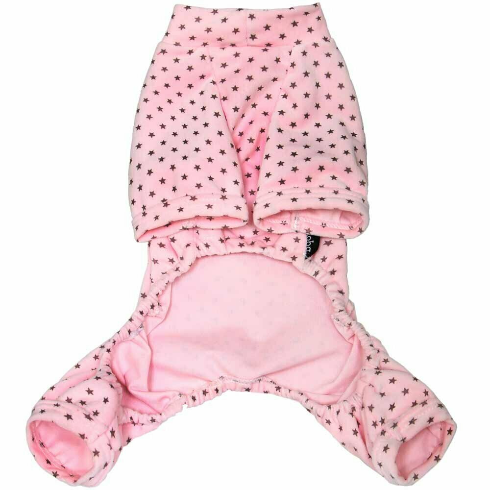 Pijama cálido o chándal para perros de GogiPet, rosa bebé