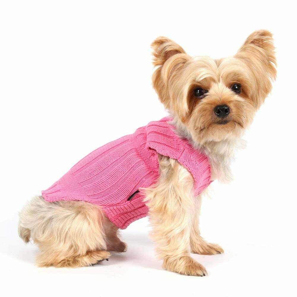 Cómodo suéter para perros en color rosa