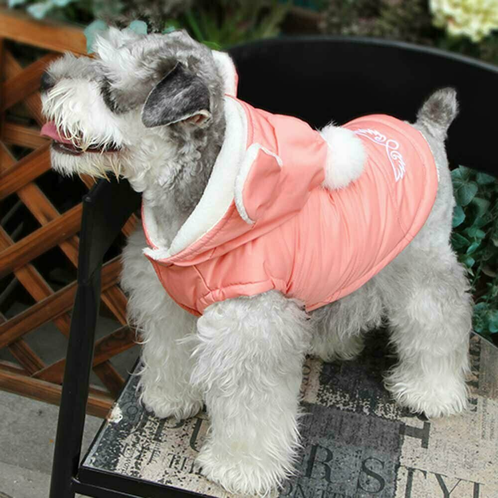 Chaleco cálido para perros de GogiPet "Conejito rosa"