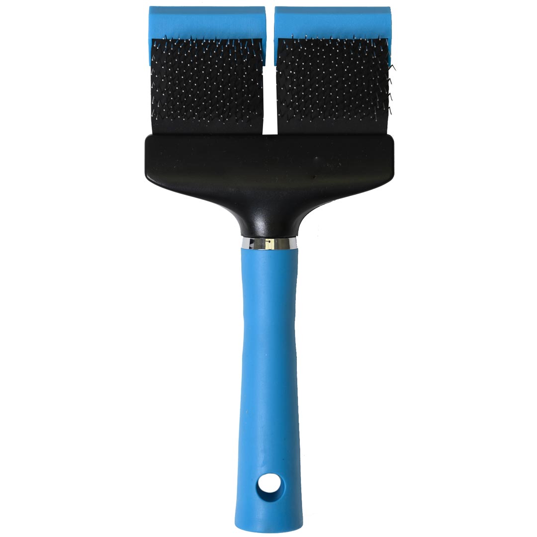Flex Groom Profi Multibrush Doble - Cepillo Slicker para pelaje denso y grueso