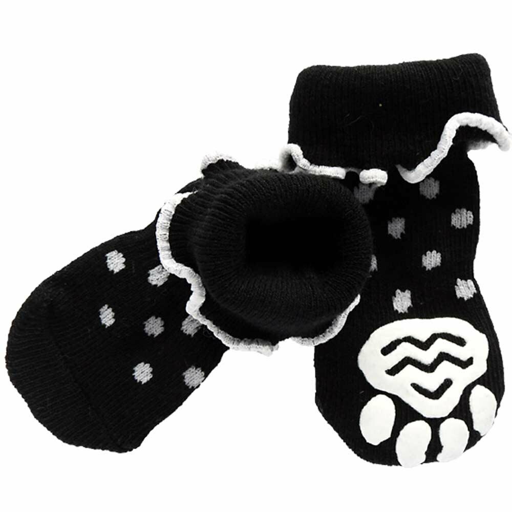 Calcetines antideslizantes para perros GogiPet, negro
