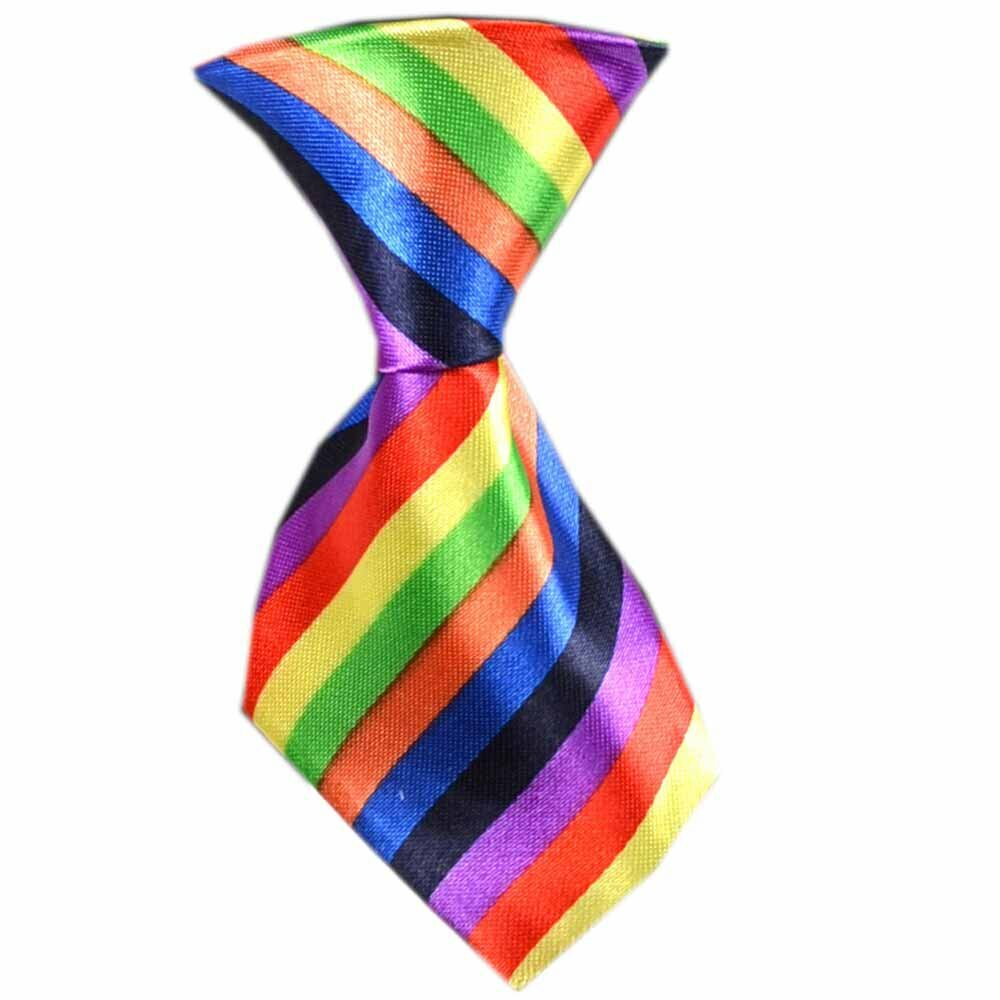 Corbata para perros con rayas multicolores modelo "Joshua"