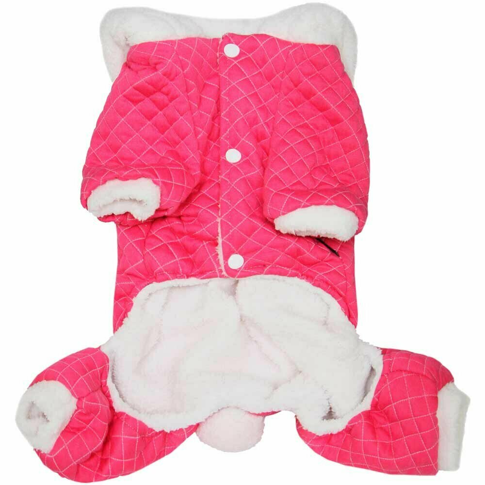 Mono acolchado para perros de GogiPet "Conejito rosa"