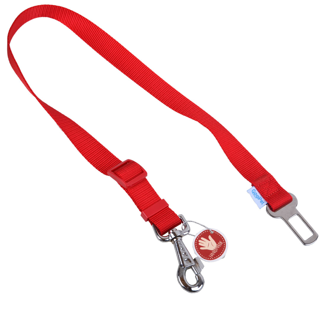 Cinturón de seguridad robusto para perros en rojo de GogiPet