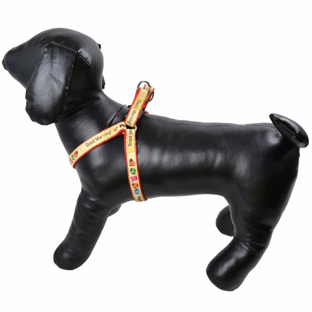 Arnés pechera para perros pequeños en color rojo, disponible en varios colores