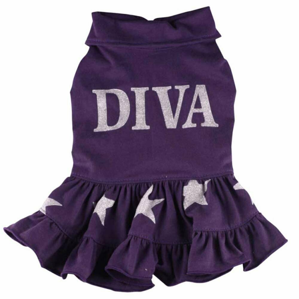 Vestido para perros "Diva" de DoggyDolly lila
