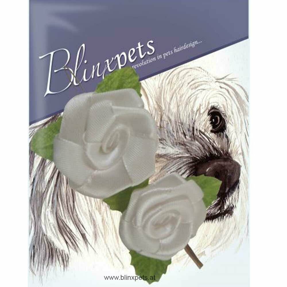 BlinxPets Haarschmuck - weiße Rosen