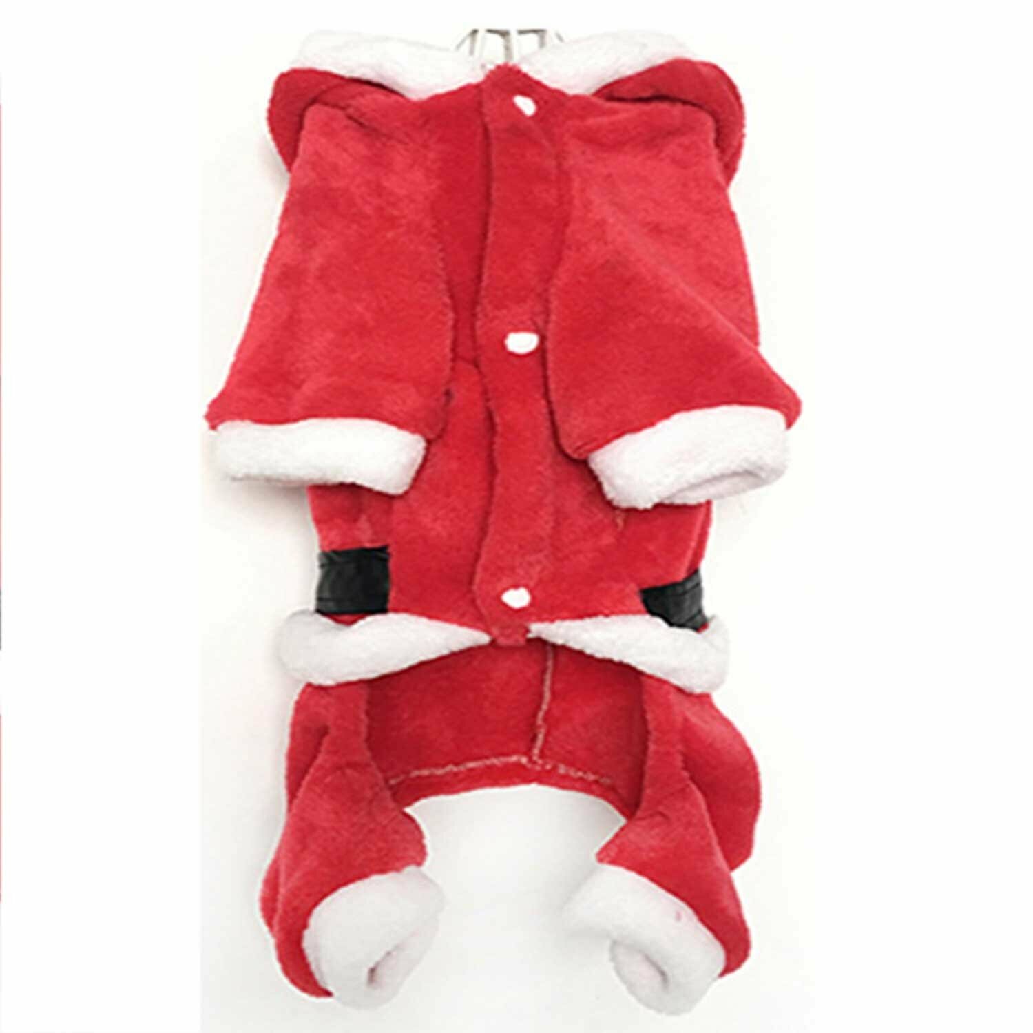 Mono cálido de Santa Claus para perros de GogiPet, rojo