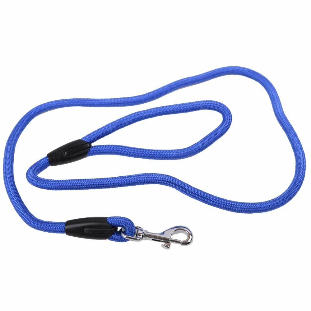 Correa para perros redonda de alta calidad hecha de cuerda de escalada azul