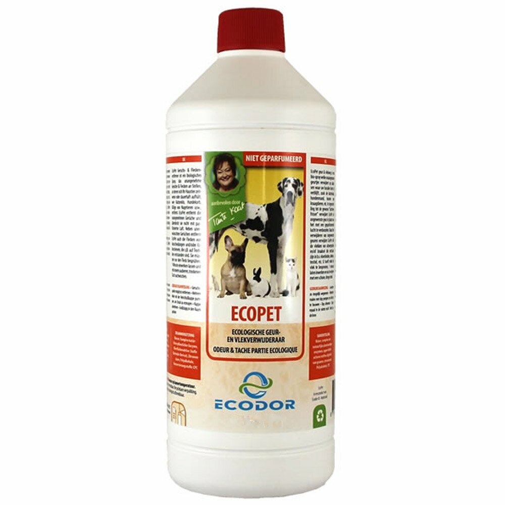 EcoPet 1 litro - el removedor de manchas y olores de Ecodor.