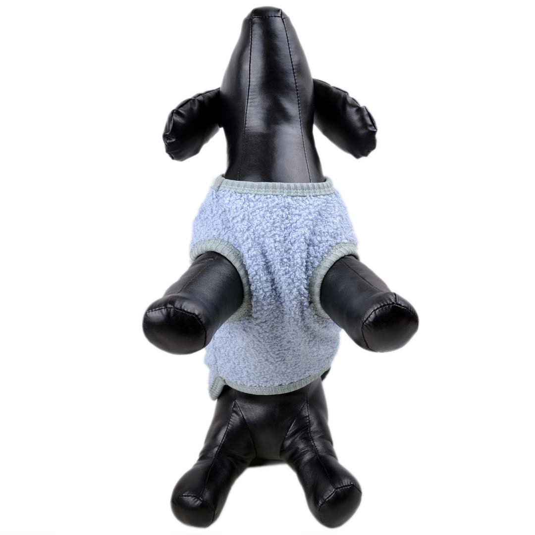 Moderno pulóver celeste para perros muy suave