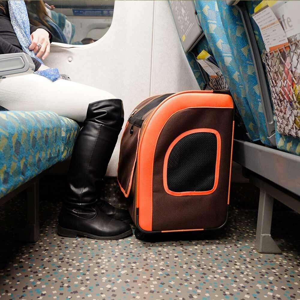 Trolley perfecto para viajar con la función de mochila para perros