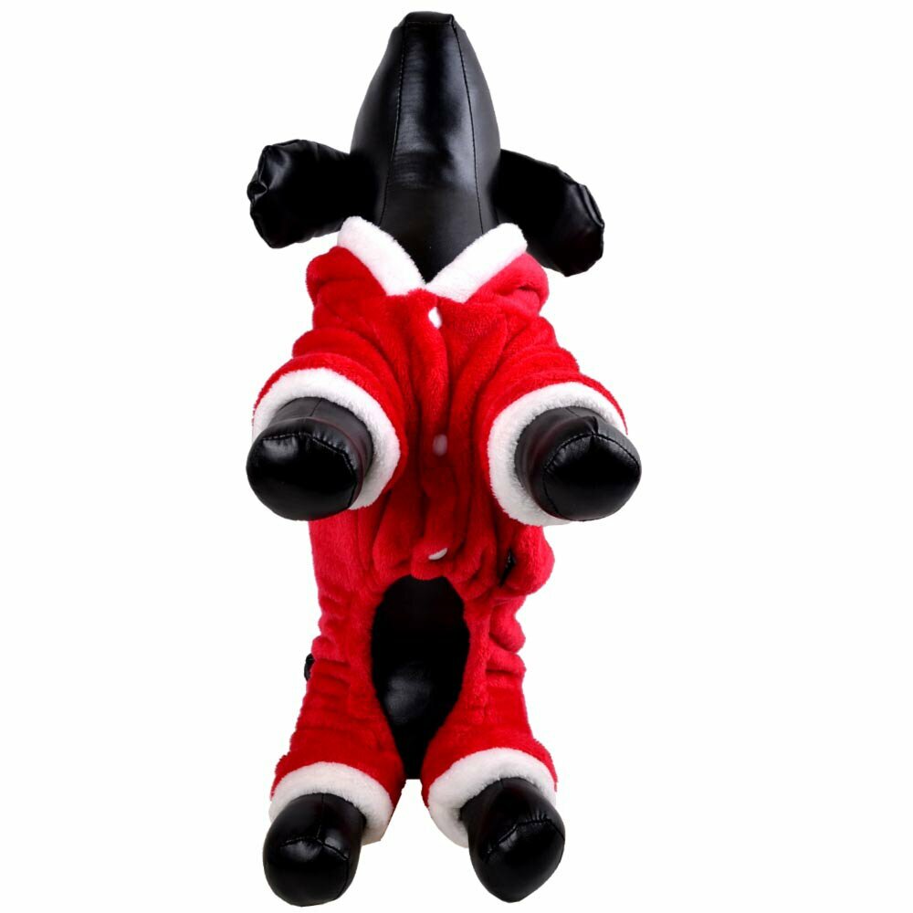 Mono navideño de algodón para perros de GogiPet, rojo