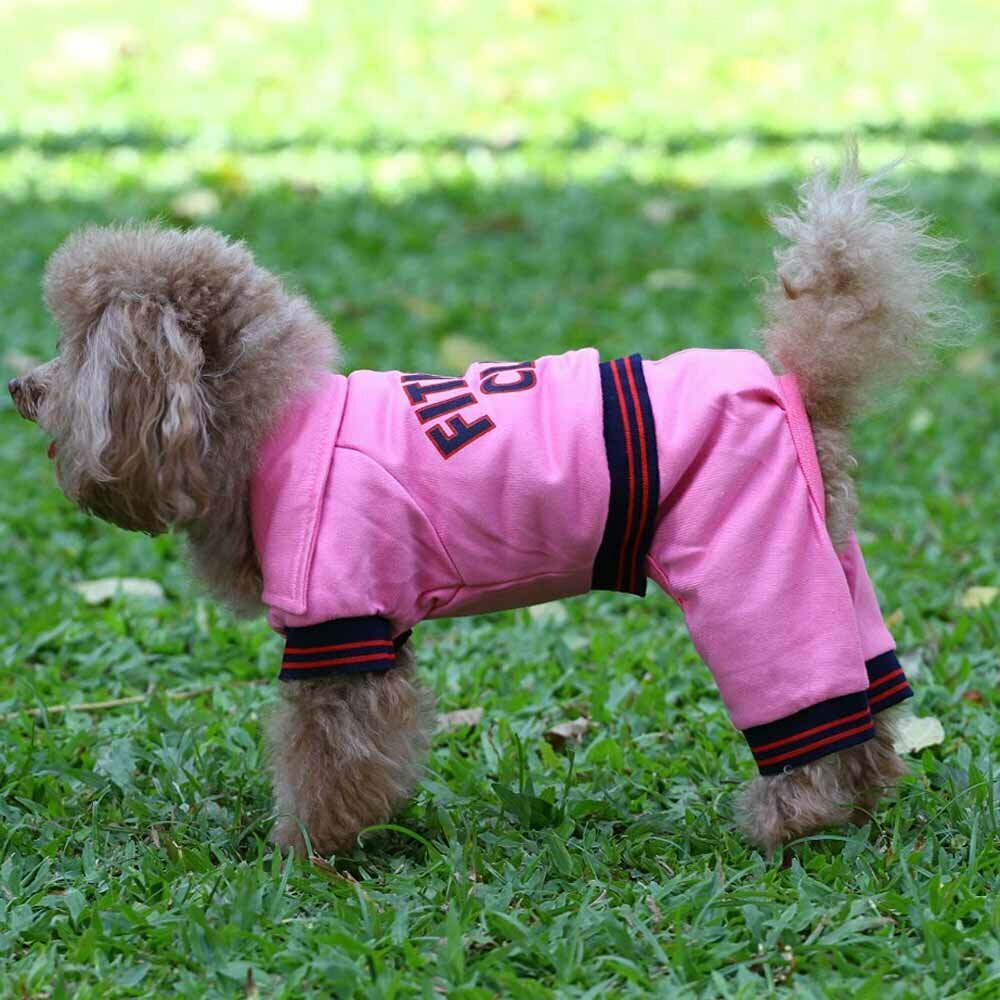 Chándal para perros "Fitness Club" de DoggyDolly rosa