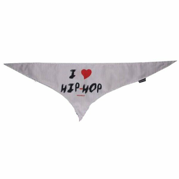 Pañuelo triangular para perros "Hip Hop" de DoggyDolly crema