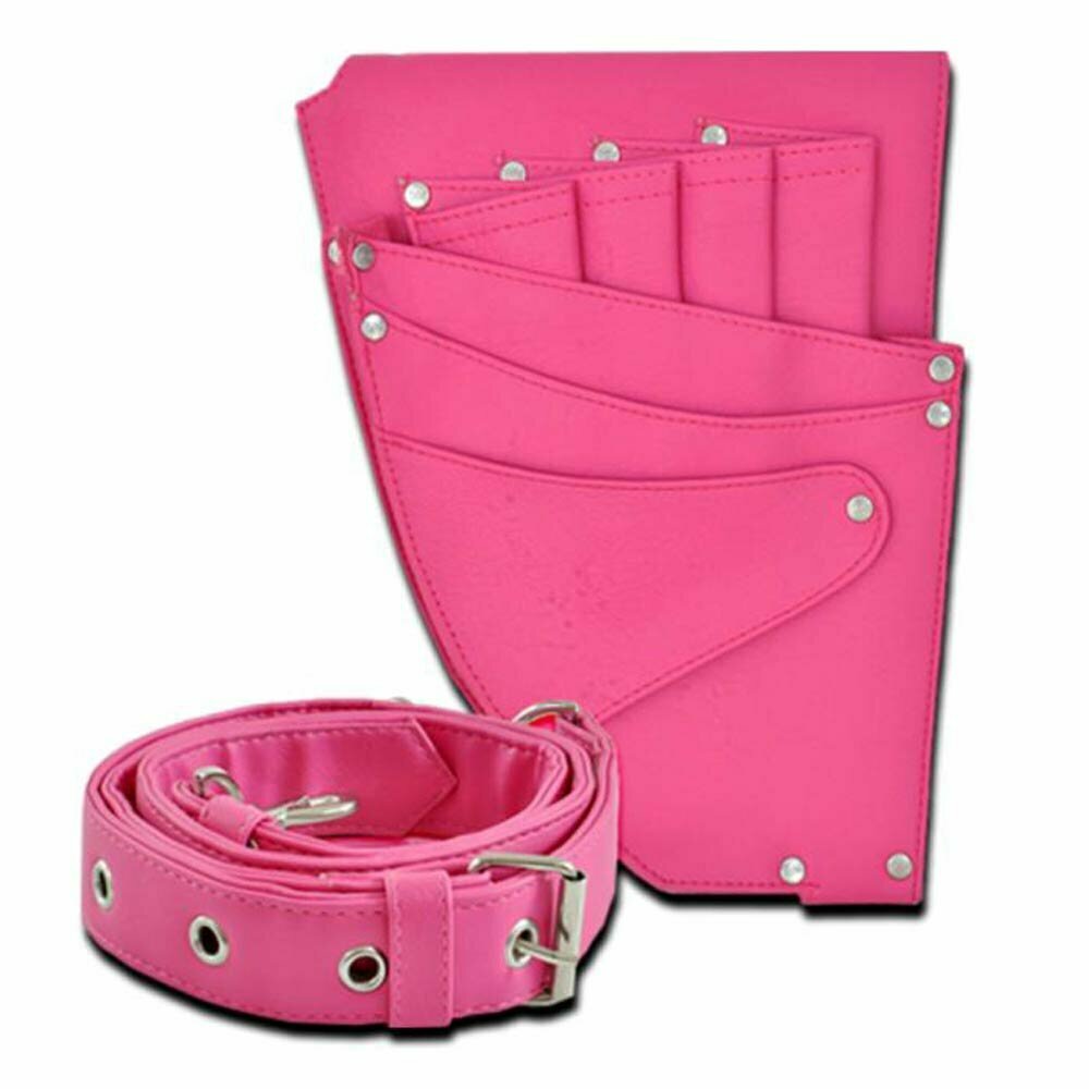 Bolso porta tijeras rosa GogiPet con cinturón