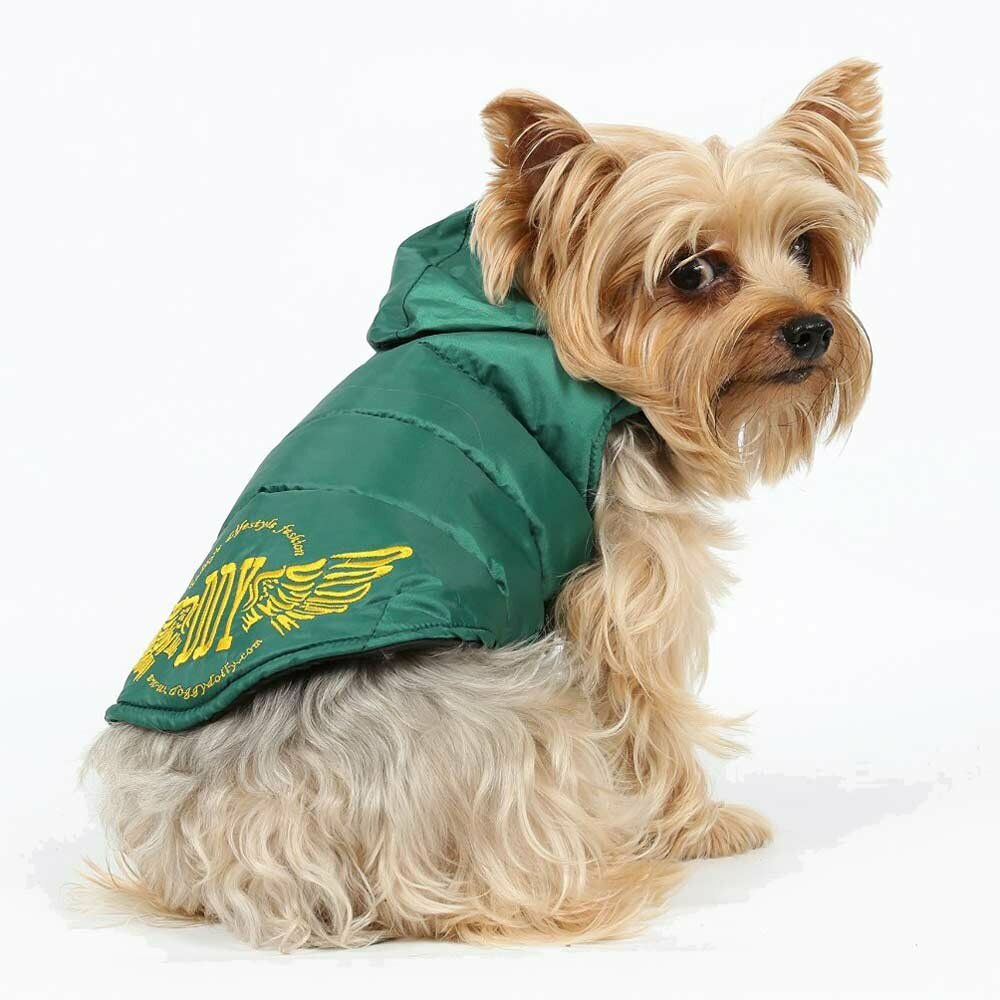 Anorak para perros en color verde para el invierno - Ropa de abrigo para perros