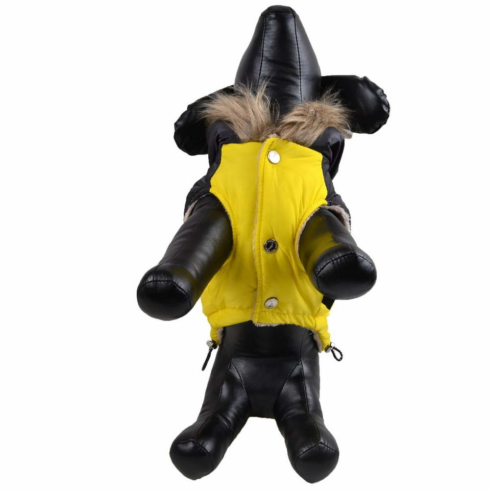 Chaleco cálido para perros "Giorgia" de GogiPet, amarillo de alta calidad