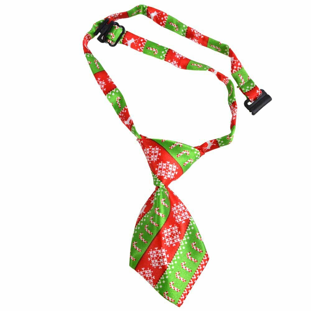 Corbata para perros roja y verde de GogiPet para Navidad