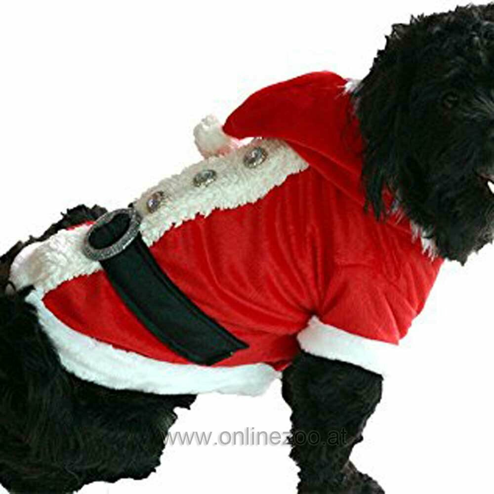 Abrigo de Navidad para perros con mucho brillo de DoggyDolly dog fashions Europe