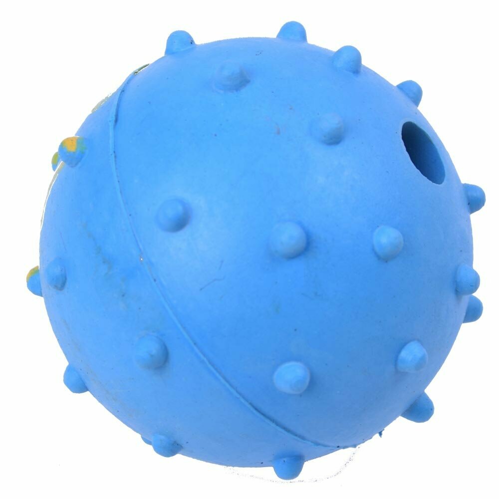 Bola de goma con cascabel y relieves para perros de 5 cm. Ø