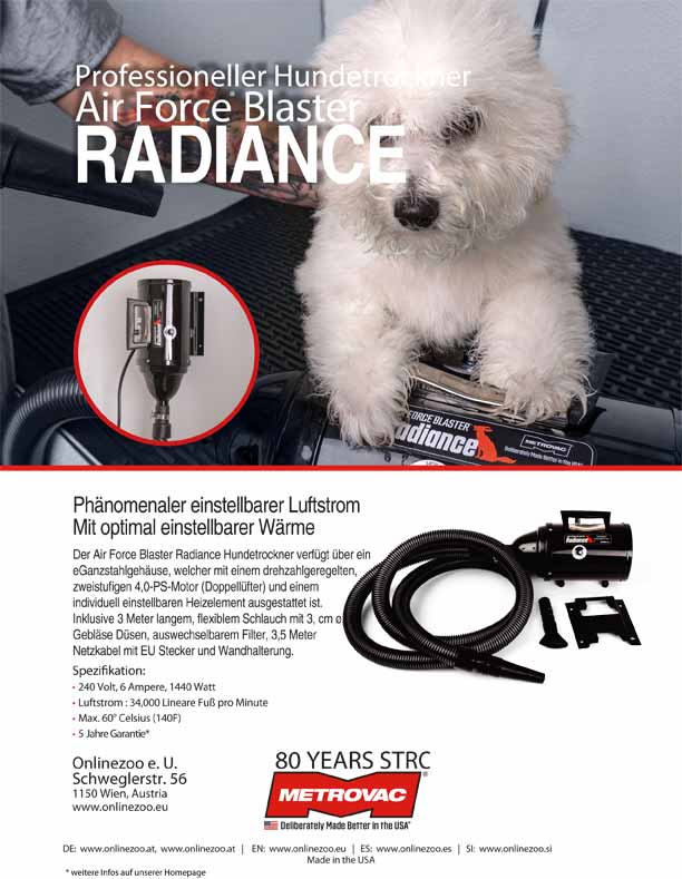 Secador de mascotas Metro Radiance