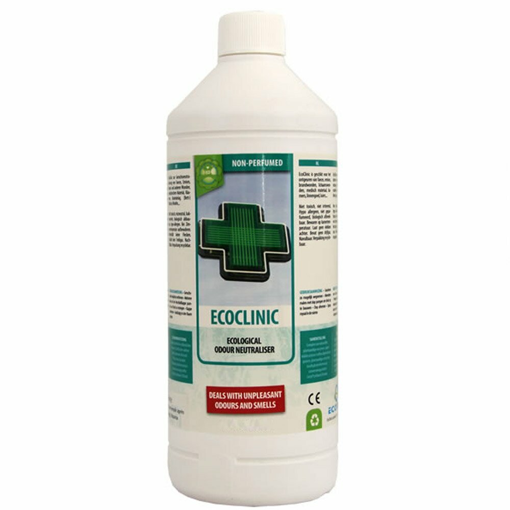 Eliminador de olores Ecodor EcoClinic, botella de repuesto 1 Litro.